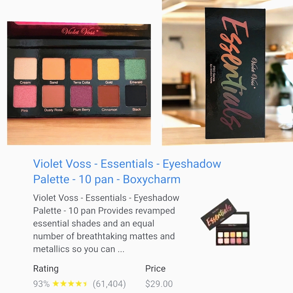 Violet Voss essentials eyeshadow palette